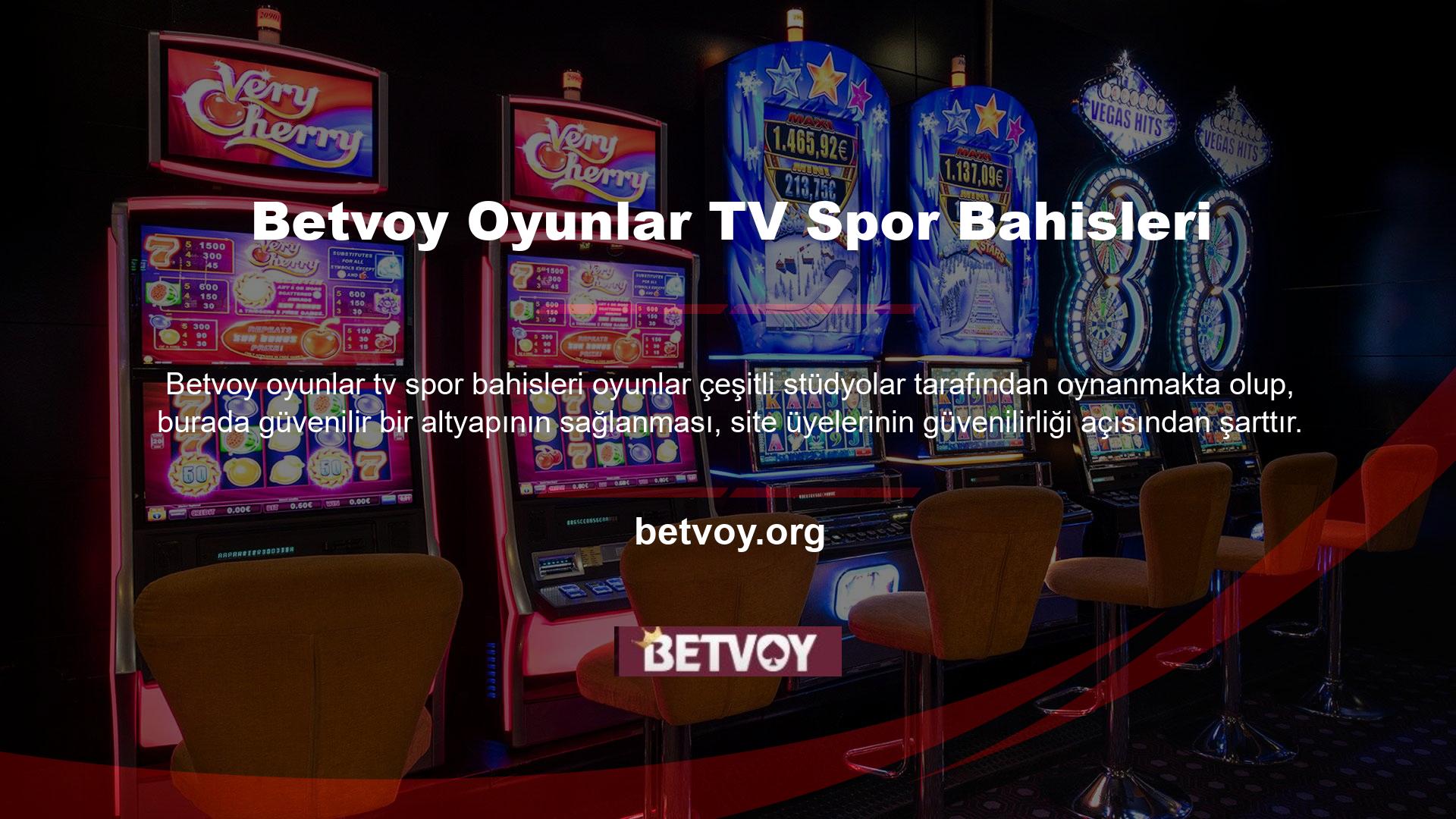 Şu anda Betvoy Games TV'de tüm oyunlar ve spor bahisleri aynı anda oynanmaktadır