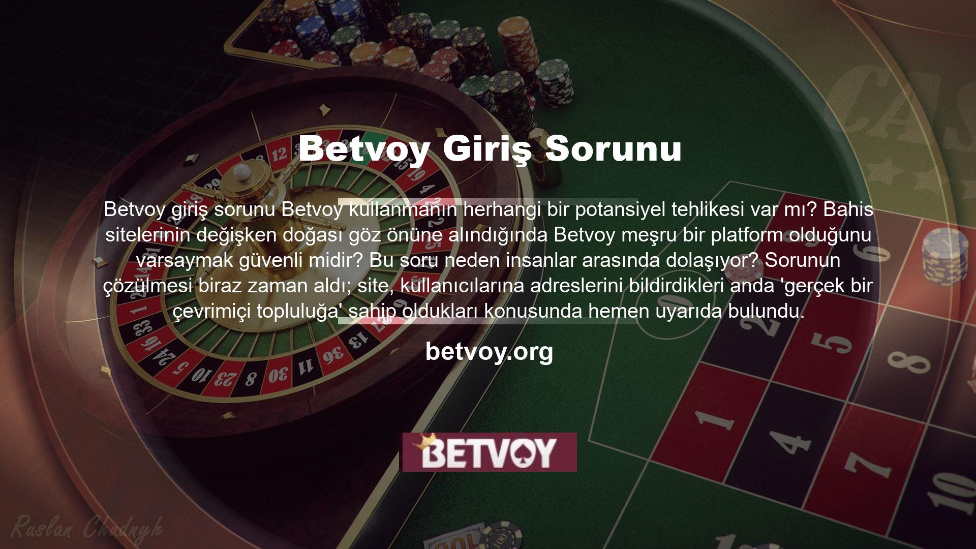 Betvoy web sitesi hâlâ giriş adresini değiştiriyor